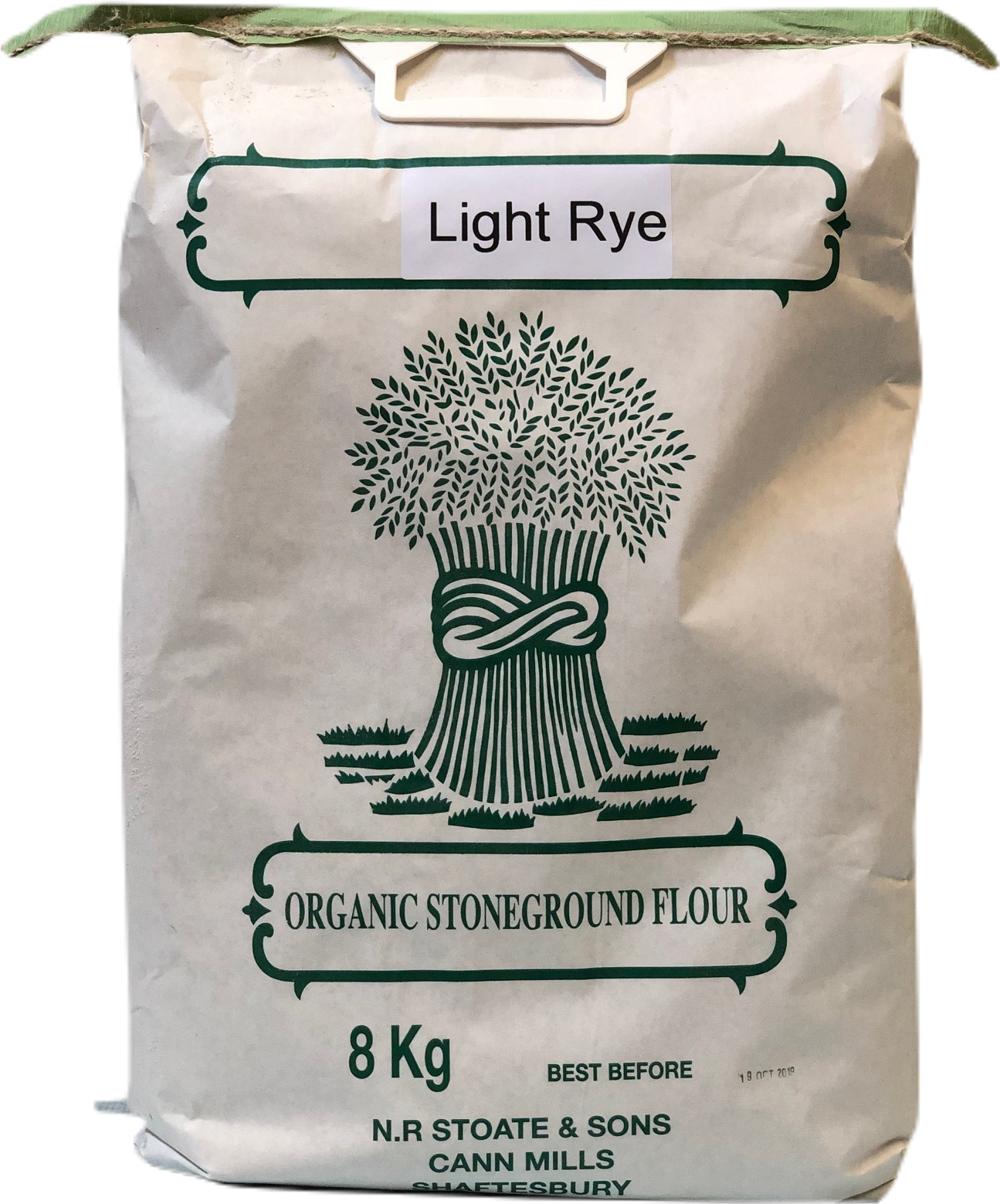 Organic Stoneground Light Rye Flour 8kg