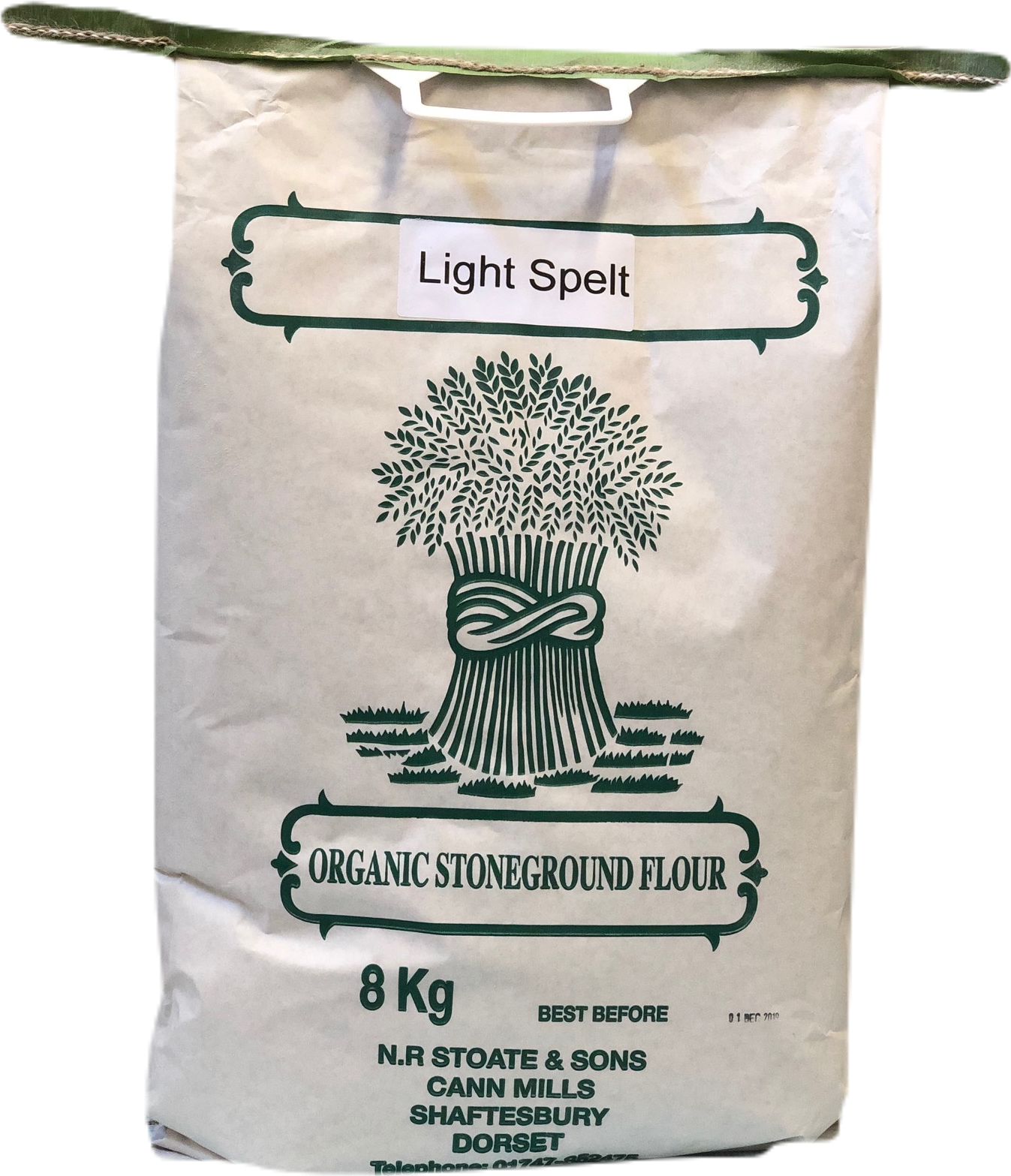Organic Stoneground Light Spelt Flour 8kg