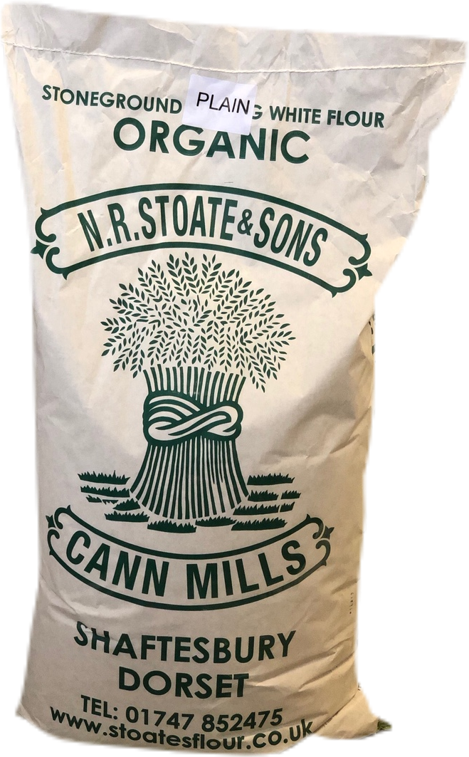 Organic Stoneground Plain White Flour 25kg