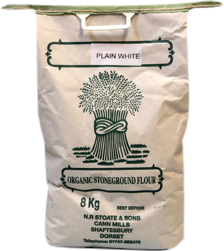 Organic Stoneground Plain White Flour 8kg