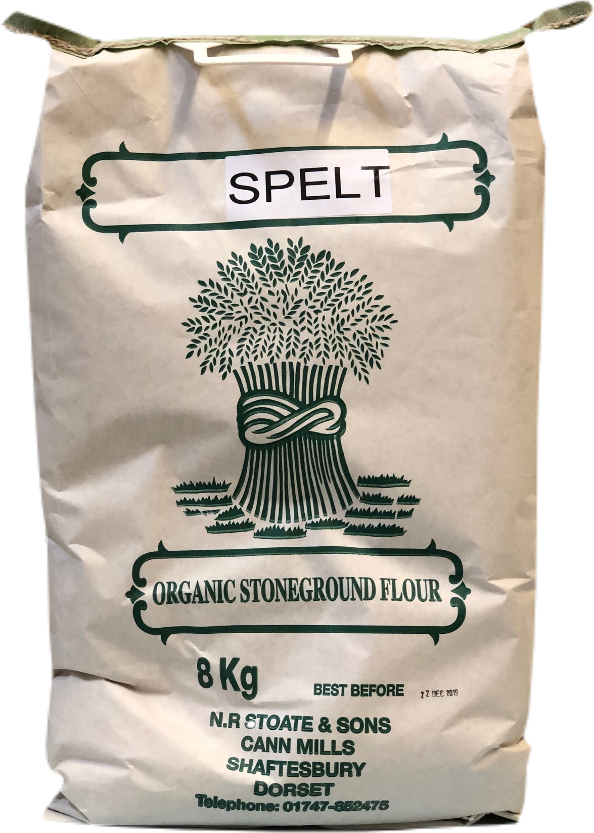 Organic Stoneground Spelt Flour 8kg