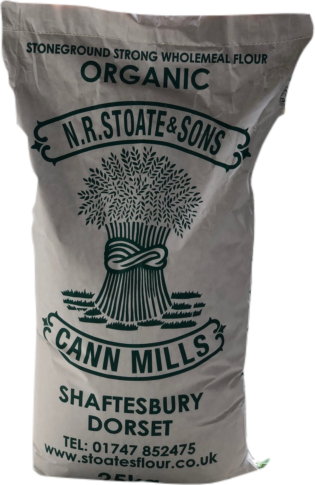 Organic Stoneground Strong Wholemeal Flour 25kg