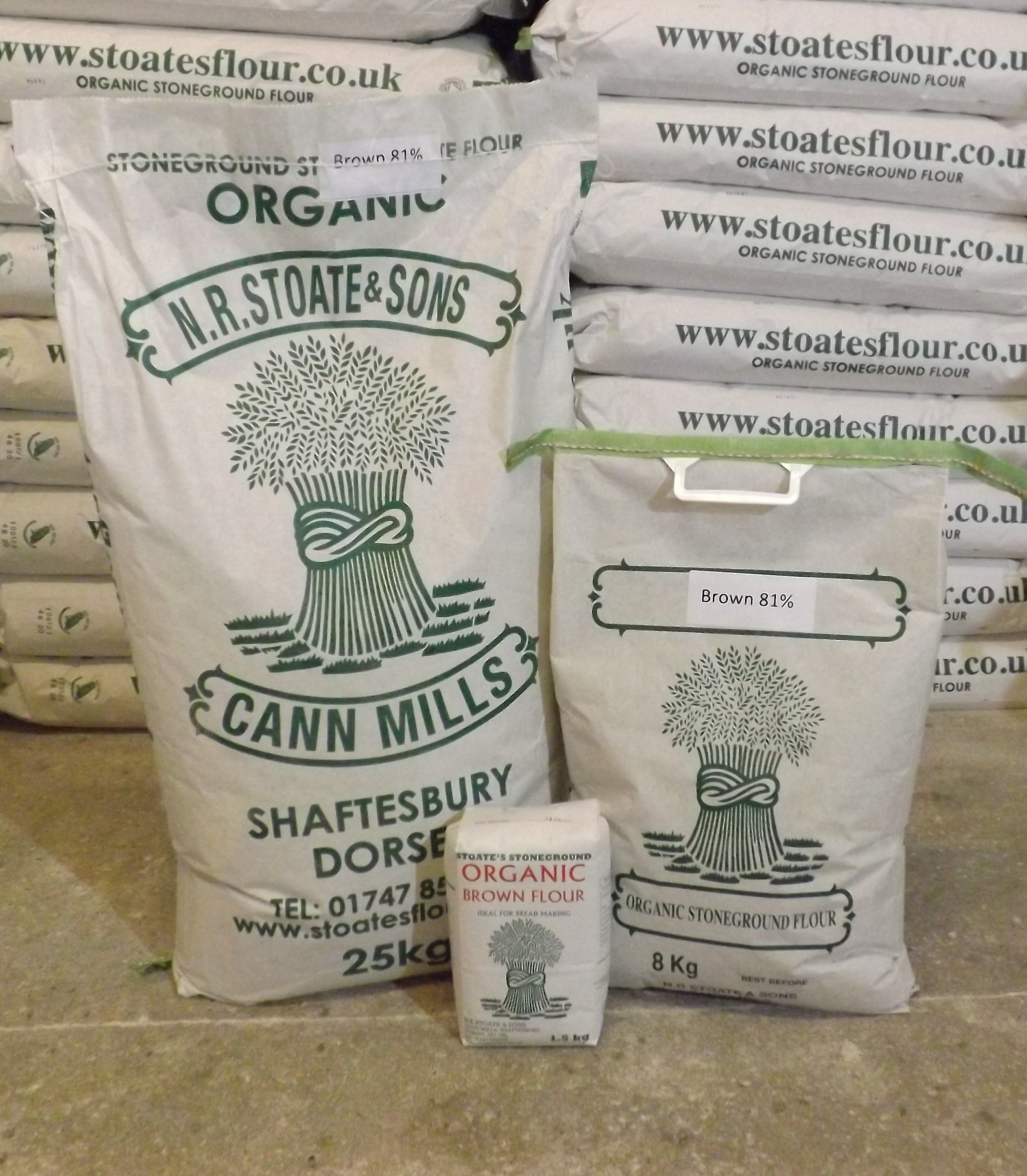 Organic Stoneground 81 Brown Flour Stoates Stoneground Flour