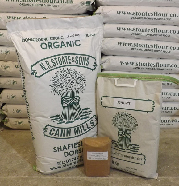 Organic Stoneground Light Rye Flour