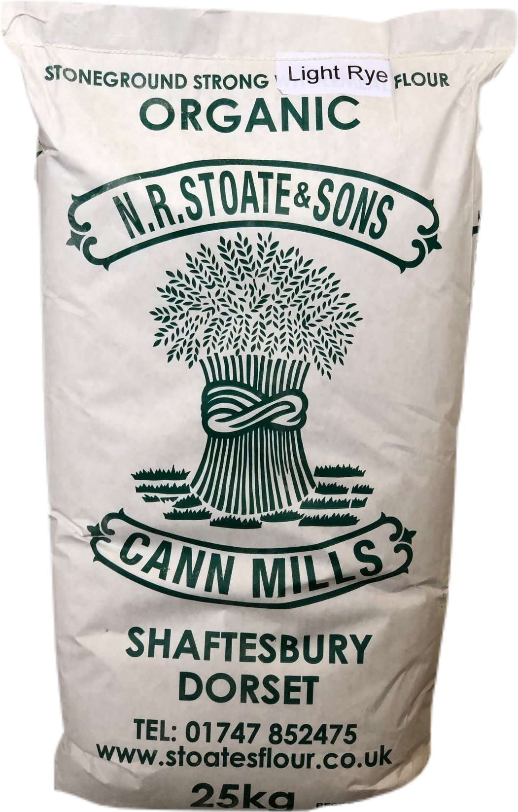 Organic Stoneground Light Rye Flour 25kg