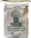 Organic Stoneground Light Rye Flour 8kg
