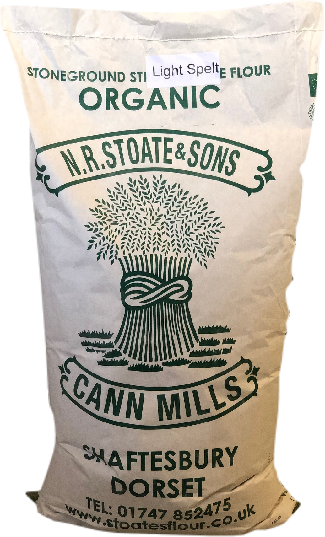 Organic Stoneground Light Spelt Flour 25kg